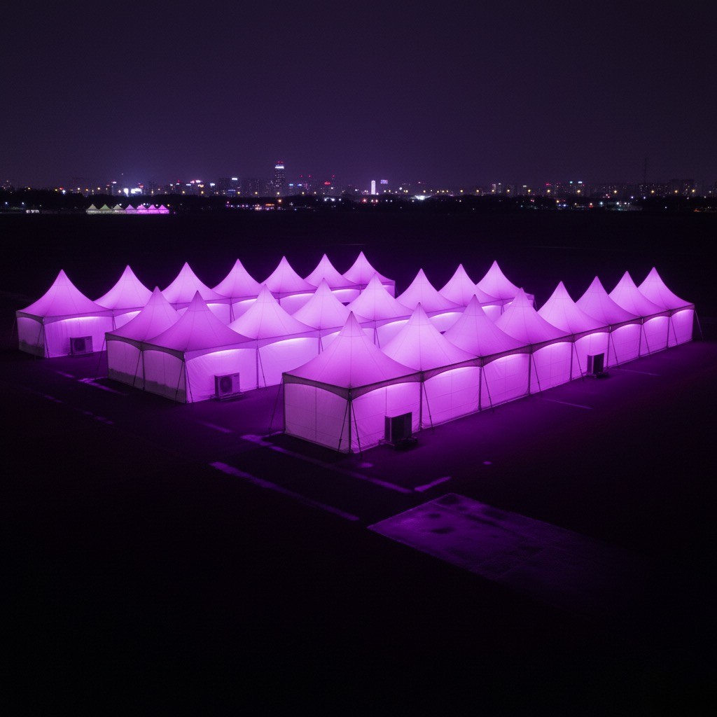 تأجير الخيام والهياكل المؤقتة